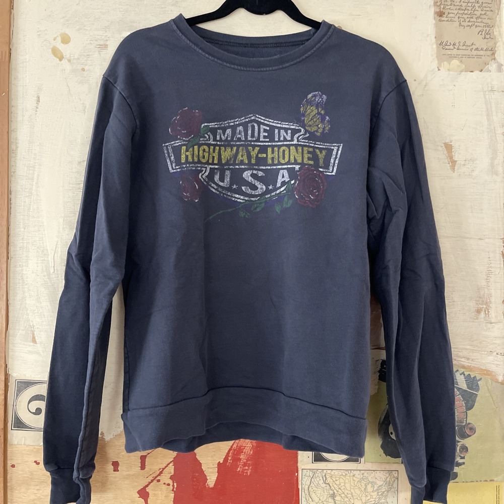BANDIT‎ BRAND BIKER SWEATSHIRT "Highway Honey" SIZE MEDIUM - Picture 2 of 3